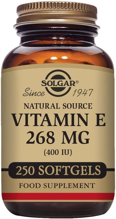 Solgar Vitamin E 268 mg (400 IU) Mixed Softgels (d-Alpha Tocopherol & Mixed Tocopherols) 250softgel