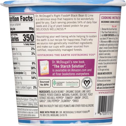 DR. MCDOUGALL`S Black Bean & Lime 3.4 OZ
