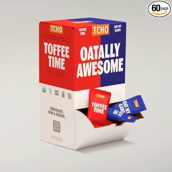 TCHO CHOCOLATE Toffee Time Singles .83 OZ