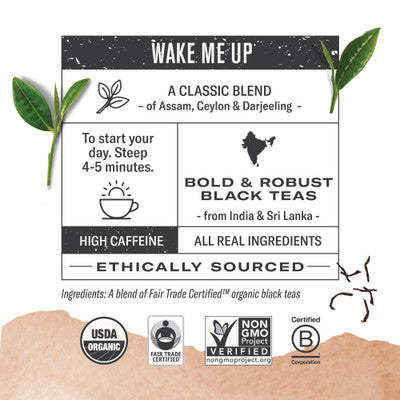 Té Negro Breakfast Blend NUMI TEAS 18 BOLSITAS