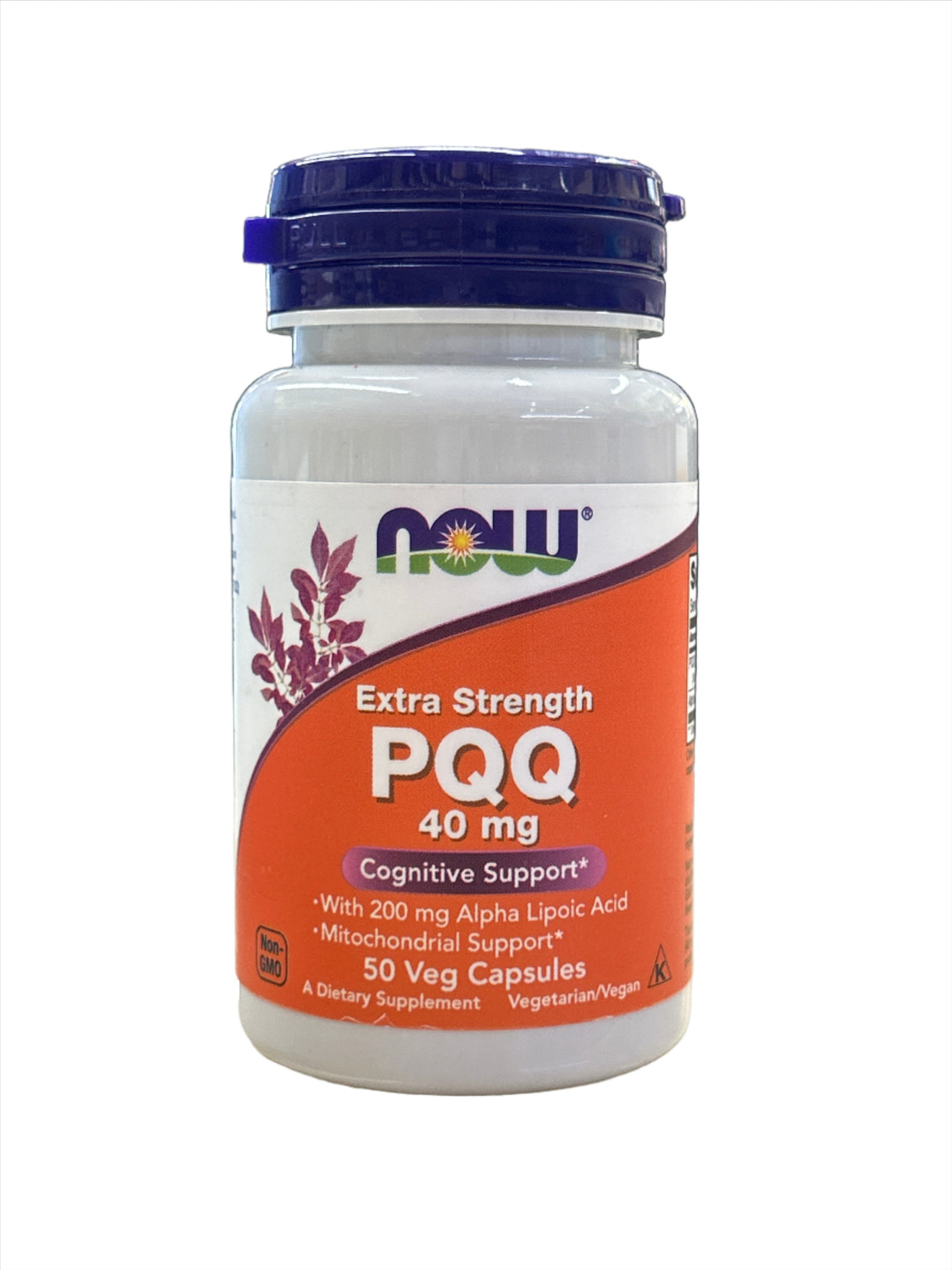 Now PQQ Extra Strength 40 mg 50 Veg Capsules