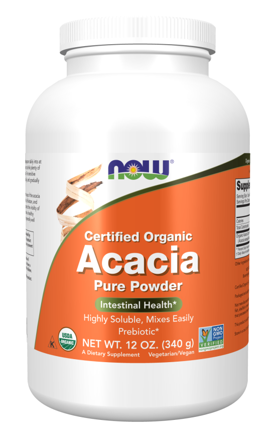 Now ACACIA POWDER ORG 12 OZ