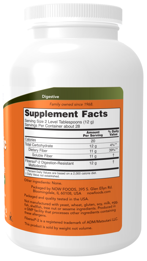 Now PREBIOTIC FIBER W/ FIBERSOL(R)-2 POWDER 12 OZ