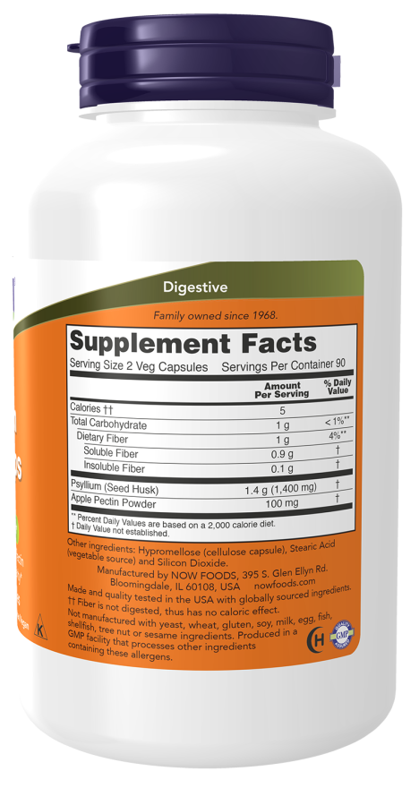 Now PSYLLIUM HUSK 700mg + PECTIN 360 VCAPS