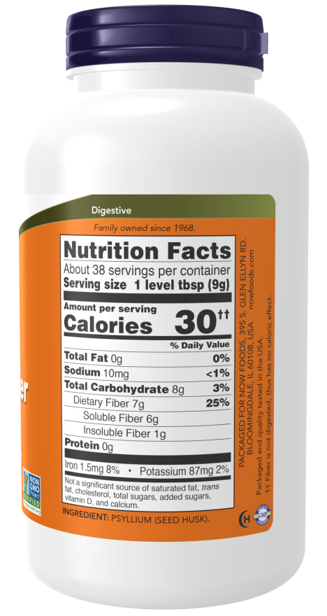 Now PSYLLIUM HUSK POWDER 12 OZ.