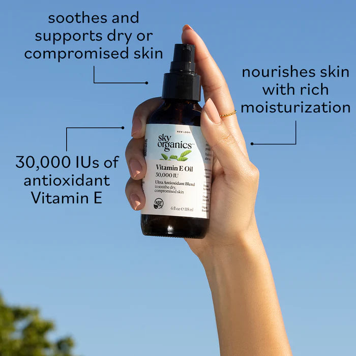 SKY ORGANICS VITAMIN E OIL 4 OZ