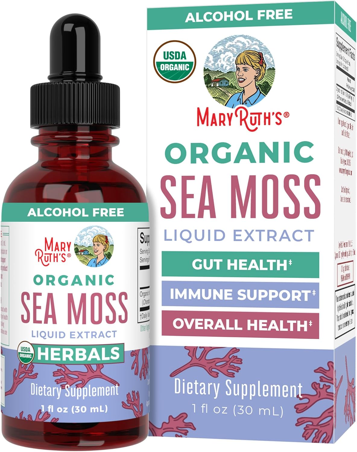 MaryRuth Organic Sea Moss Liquid Drops (1 oz)