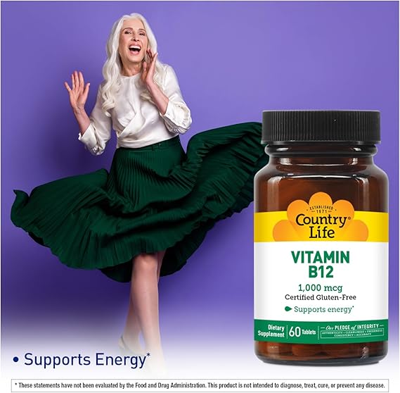 Country Life VITAMIN B-12 1000MCG 60 Tablet