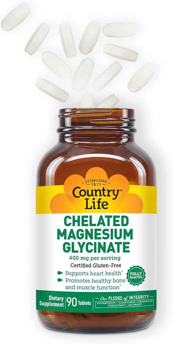 Country Life DUAL ACTION MAGNESIUM GLYCINATE 90 Tablet