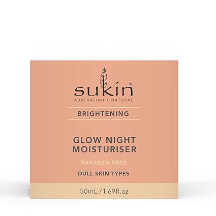 SUKIN NATURALS GLOW NIGHT MOISTURISER 1.69 OZ