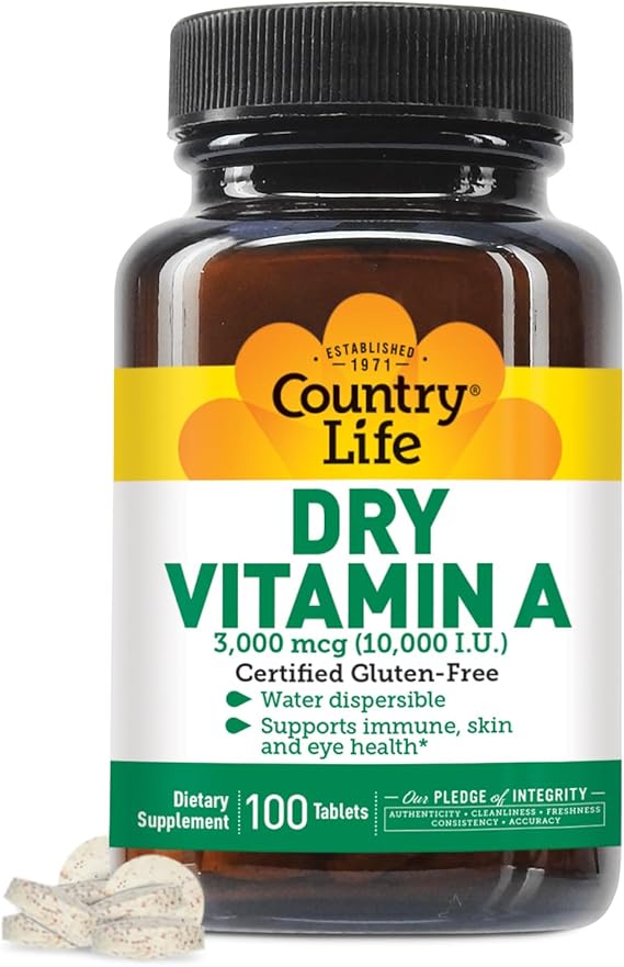 Country Life VITAMIN A 10,000IU 100 Tablet