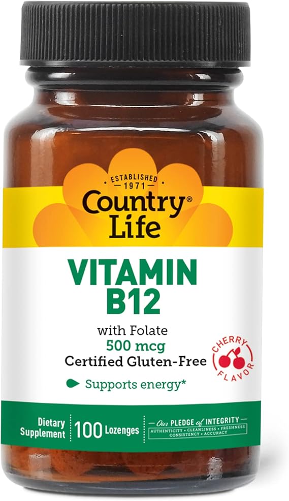 Country Life VITAMIN B-12 500MCG 100 Lozenges