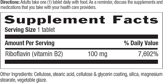 Country Life VITAMIN B-2 100MG 100 Tablet