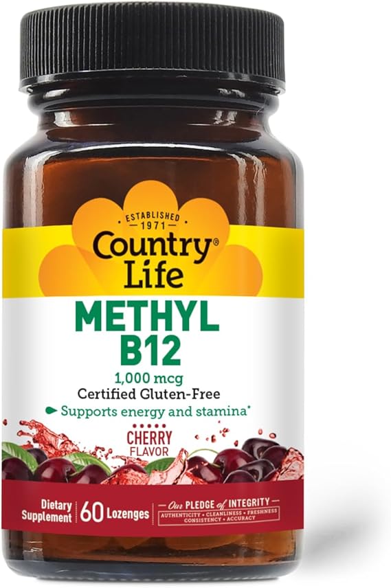 Country Life METHYL B-12 1000MCG 60 Lozenge