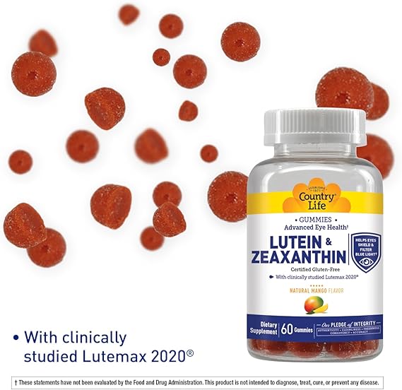 Country Life LUTEIN + ZEAXANTHIN GUMMIES 60 Gummy
