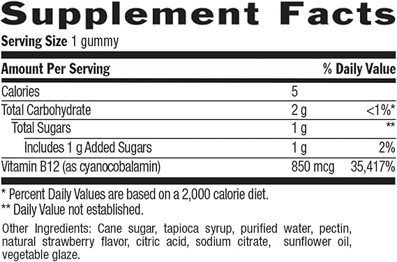 Country Life VITAMIN B-12 GUMMY 850MCG 120 Gummy