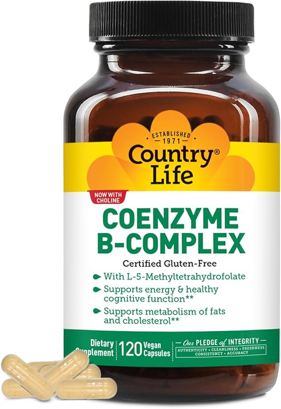 Country Life COENZYME B-COMPLEX 120 Vegicaps