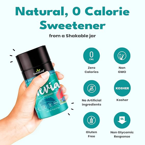 SWEET LEAF Stevia Plus, Powder 4 OZ
