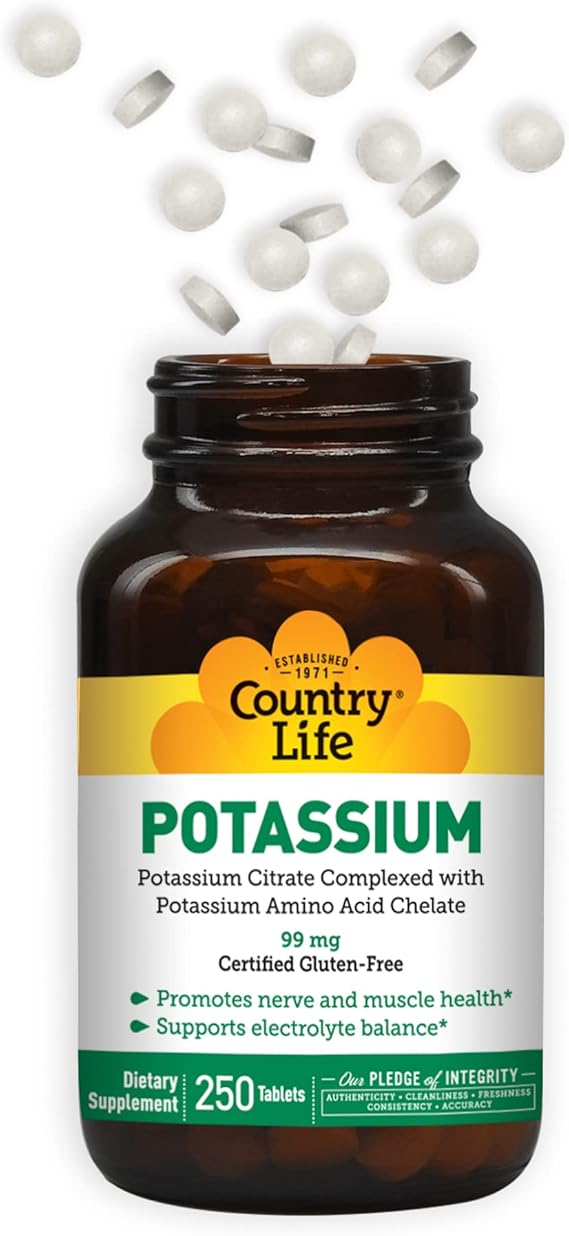 Country Life POTASSIUM 99MG 250 Tablet
