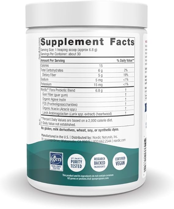 Nordic Naturals Nordic Flora Prebiotic Fiber Blend 30 servings