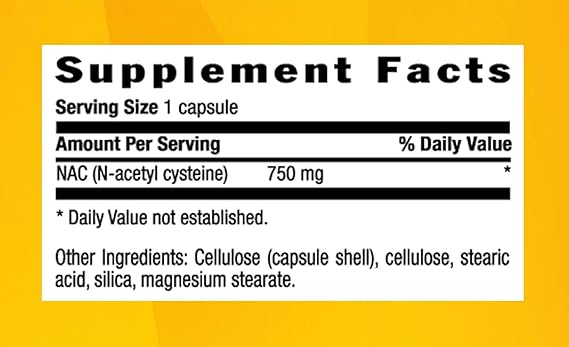 Country Life N-ACETYL CYSTEINE 750MG 30 Vegicaps