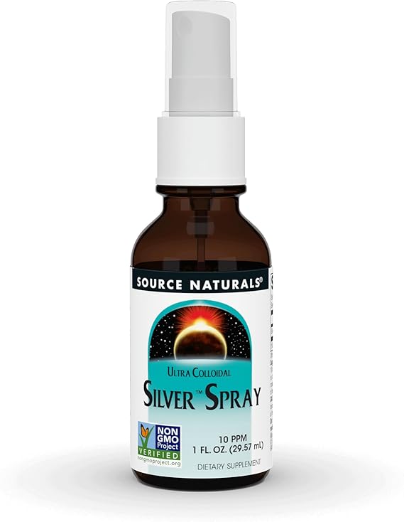 SOURCE NATURALS WELLNESS COLLOIDAL SILVER NASAL SPRAY 10PPM 1 FL OZ