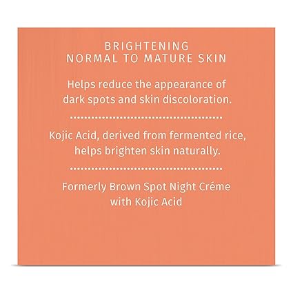 Reviva Labs Brown Spot Night Cream, with Kojic Acid, 1-Ounce