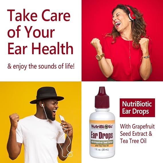 Ear Drops With Grapefruit Seed Extract Plus Tea Tree Oil 1 fl oz