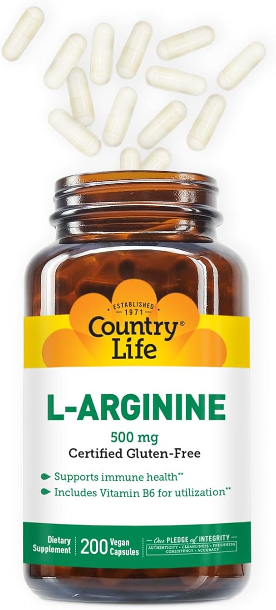 Country Life ARGININE 500MG 200 Vegicaps
