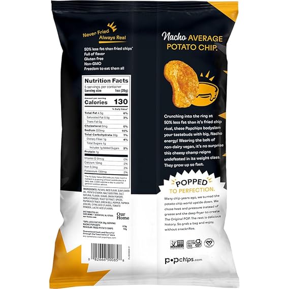 POPCHIPS Nacho 5 OZ