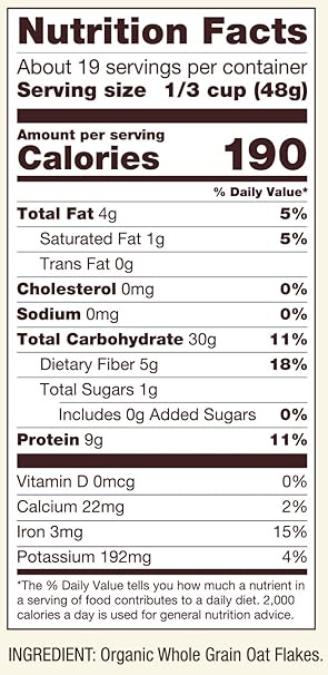 BOB`S RED MILL Rolled Protein Oatmeal 32 OZ