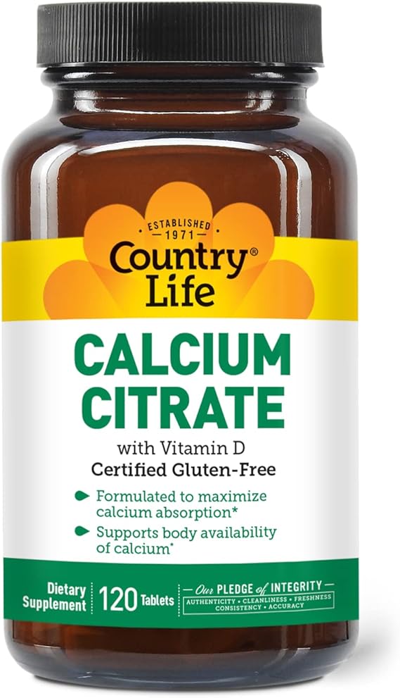 Country Life CALCIUM CITRATE + VITAMIN D 120 Tablet