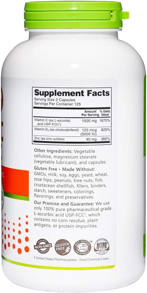 NutriBiotic Vitamina C+D3 y Zinc