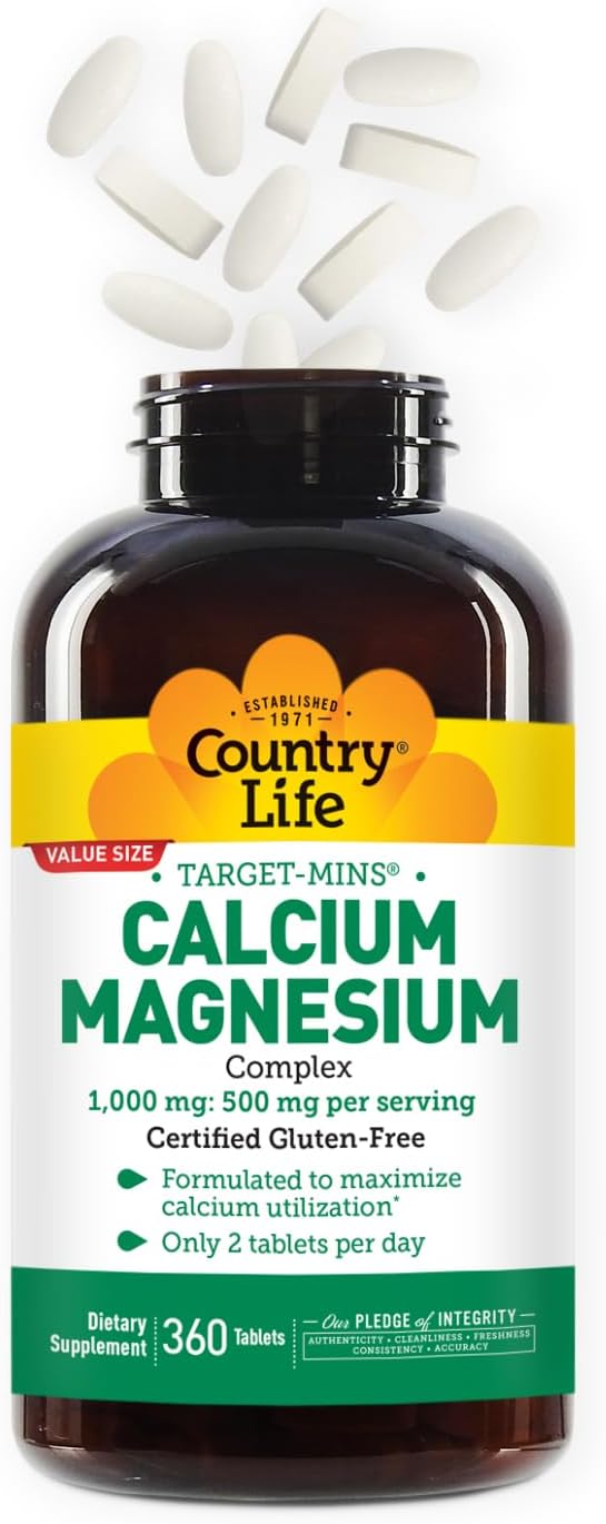 Country Life CALCIUM/MAGNESIUM 1000MG/500MG 360 Tablet