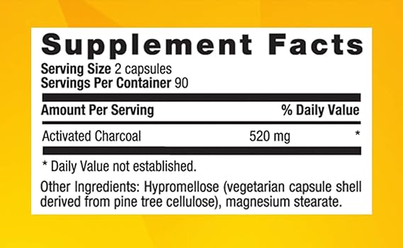 Country Life ACTIVATED CHARCOAL 260MG 180 Capsule