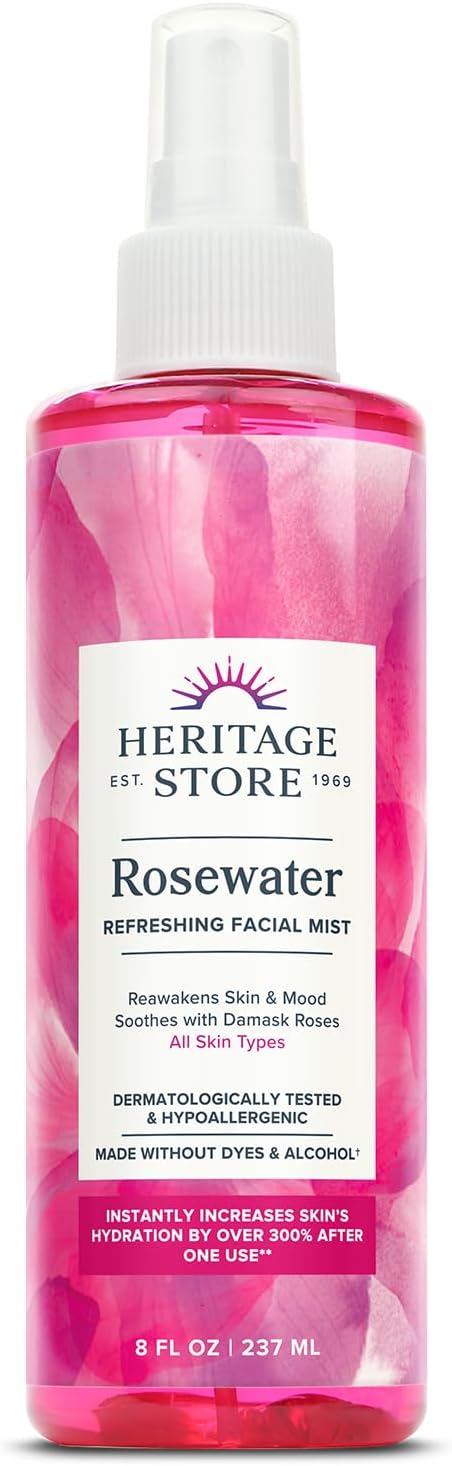Heritage Store Rosewater w/Atomizer Spr