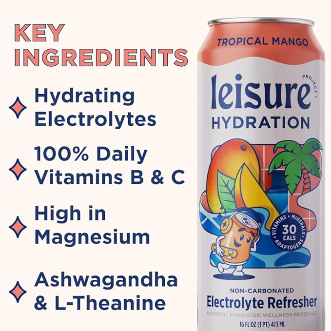 Leisure mango ginger 16oz