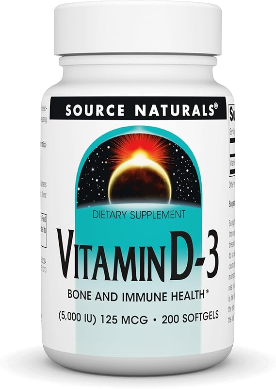SOURCE NATURALS VITAMIN D-3 5000 IU 100SG