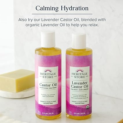 Heritage Store Castor Oil 8floz