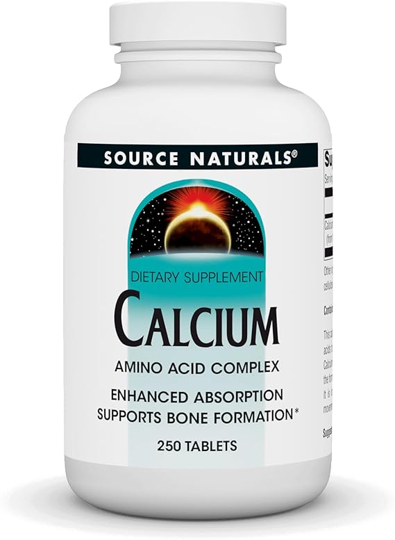 SOURCE NATURALS CALCIUM AMINO ACID COMPLEX 250 TABLETS