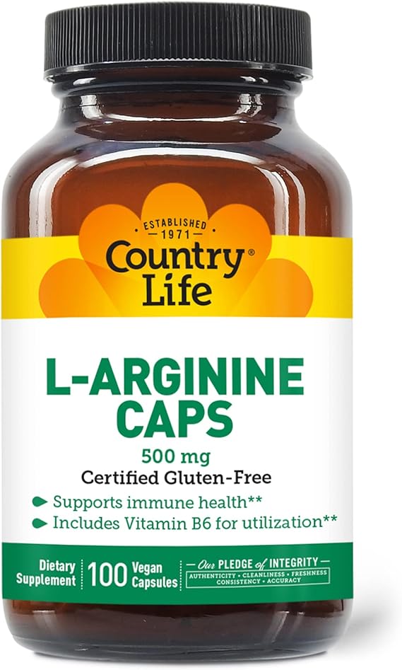 Country Life ARGININE 500MG 100 Vegicaps