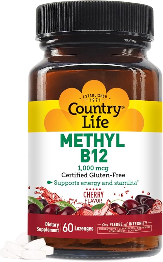 Country Life METHYL B-12 1000MCG 60 Lozenge