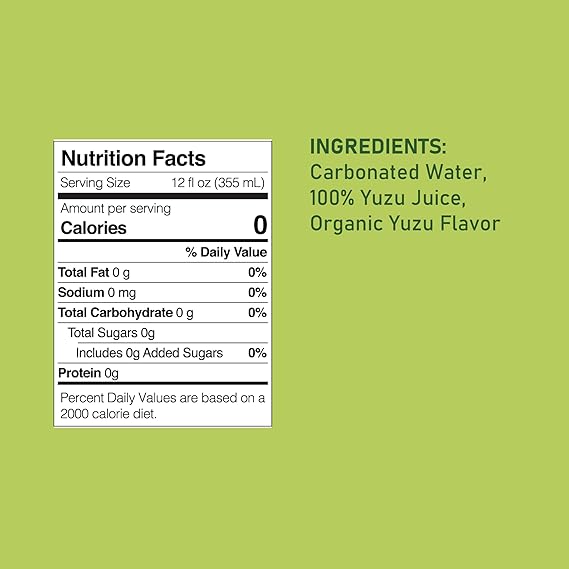 MOSHI Unsweetened Yuzu Seltzer 12/12 OZ