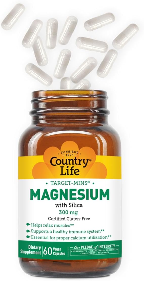 Country Life MAGNESIUM 300MG 60 Vegicaps