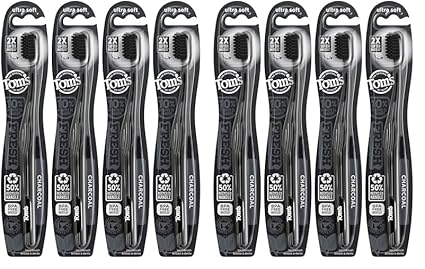 TOM'S OF MAINE GENTLE CHARCOAL ULTRA SOFT TOOTHBRUSH 1CT