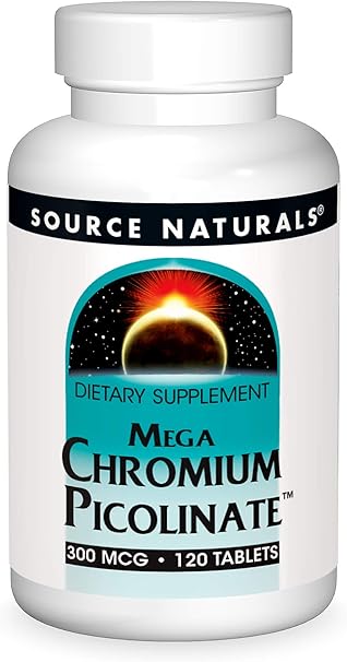 SOURCE NATURALS CHROMIUM PICOLINATE 300MCG 120