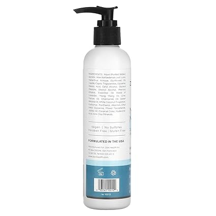 Zion Health Moisture Intense Daily Lotion - Coconut Jasmine 8 oz