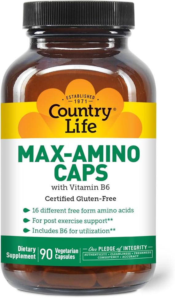 Country Life MAX AMINO/AMINO ACIDS 90 Vegicaps