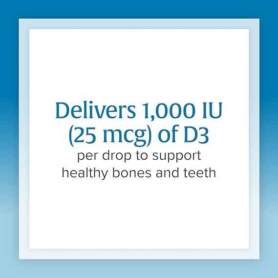 Natural Factors VITAMIN D3 DROPS 25 MCG (1,000 IU) 0.5/FL OZ
