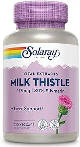 Solaray Vital Extracts Milk Thistle 120CT 175MG Veg Capsule